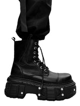 Cyberpunk Platform Thick Sole Boots