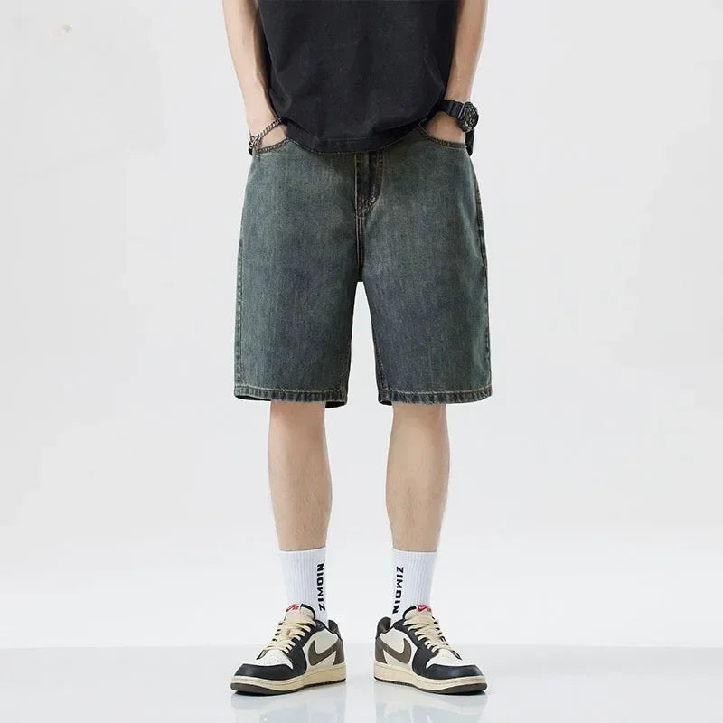 Classic Blue Denim Summer Short