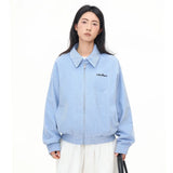 Solid Color Bomber Jacket