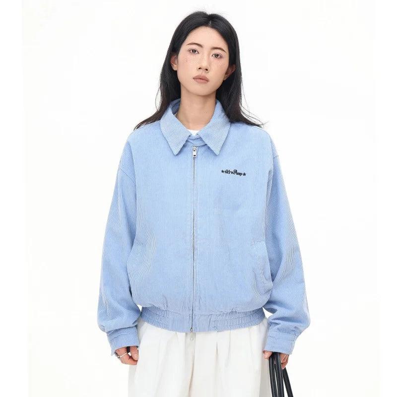 Solid Color Bomber Jacket