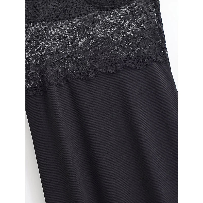 Sexy Sleeveless Black Long Dress