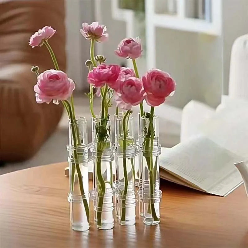 Test Tube Flower Vintage Vase