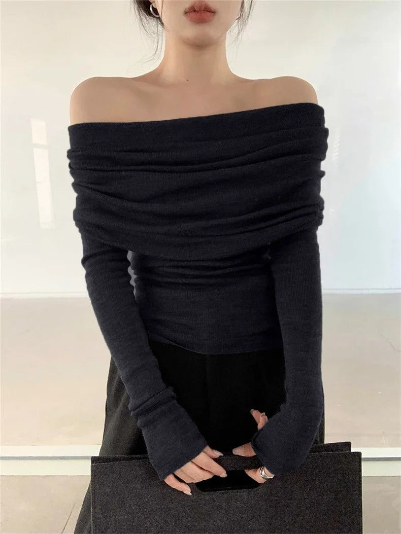 Sweet Autumn Slim Fit Solid Color Pullover