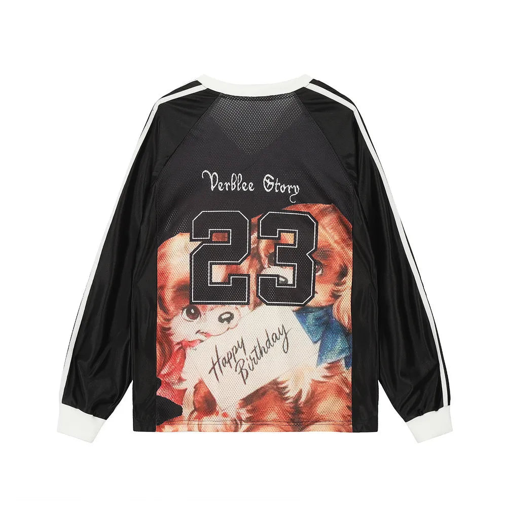 Cartoon Puppies Skater Long Sleeve T-Shirt