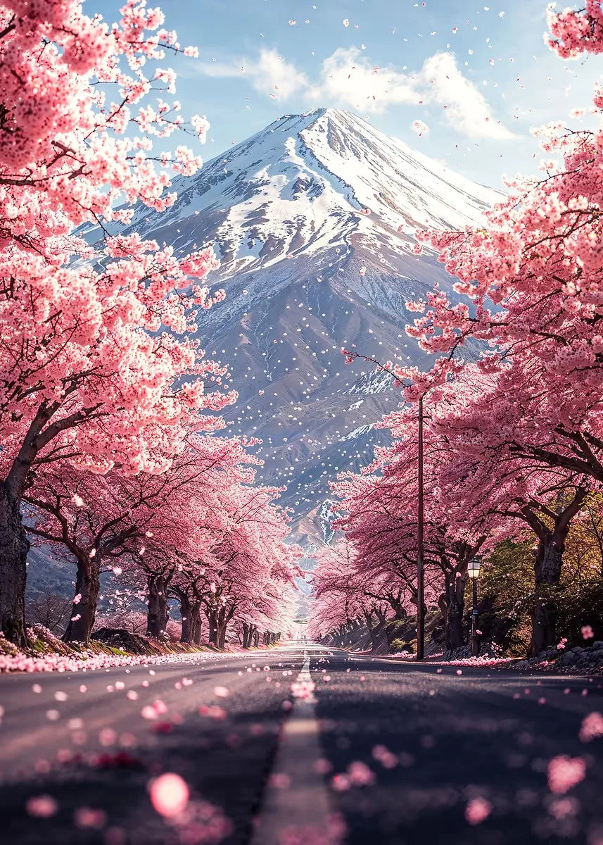 Japanese Cherry Blossoms Poster