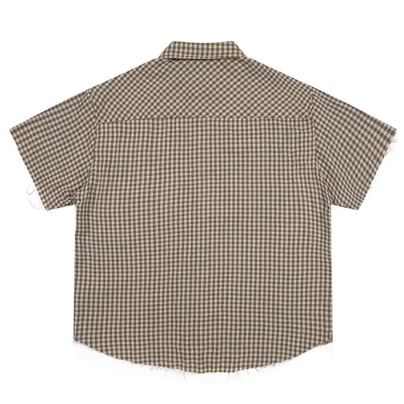 Plaid Summer Short Sleeve Shirt