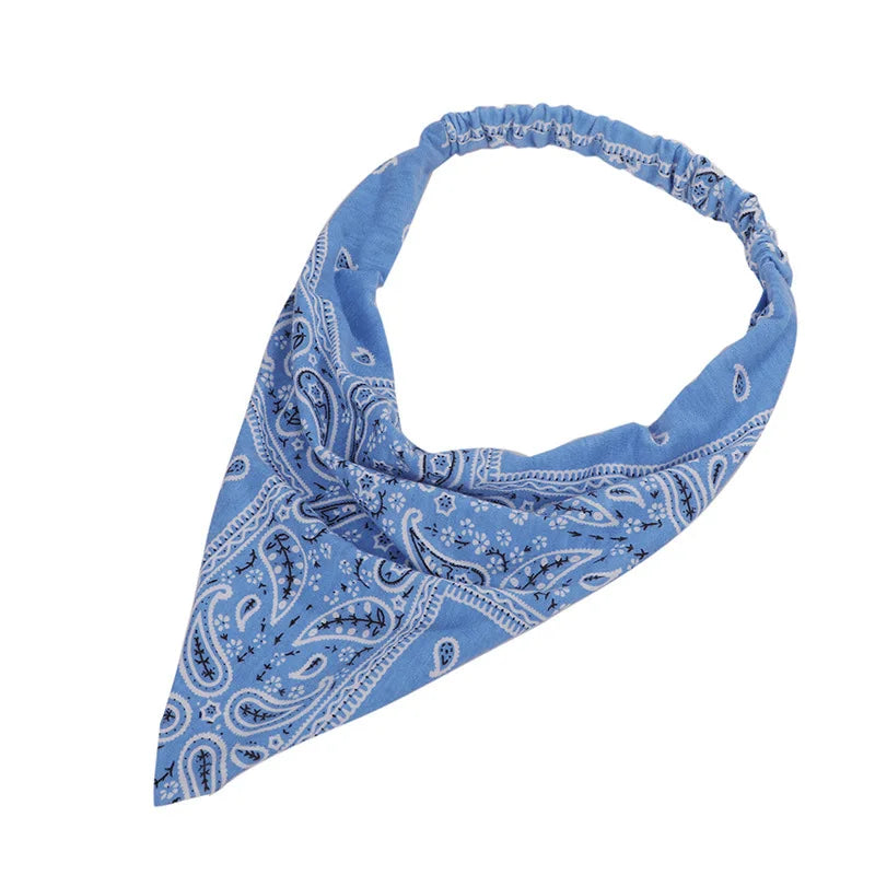 Summer Concert Paisley Elastic Headbands