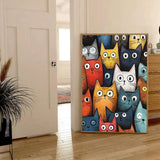Nordic Cartoon Cat Art