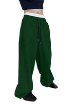 Solid Color Baggy Leags Sweatpants