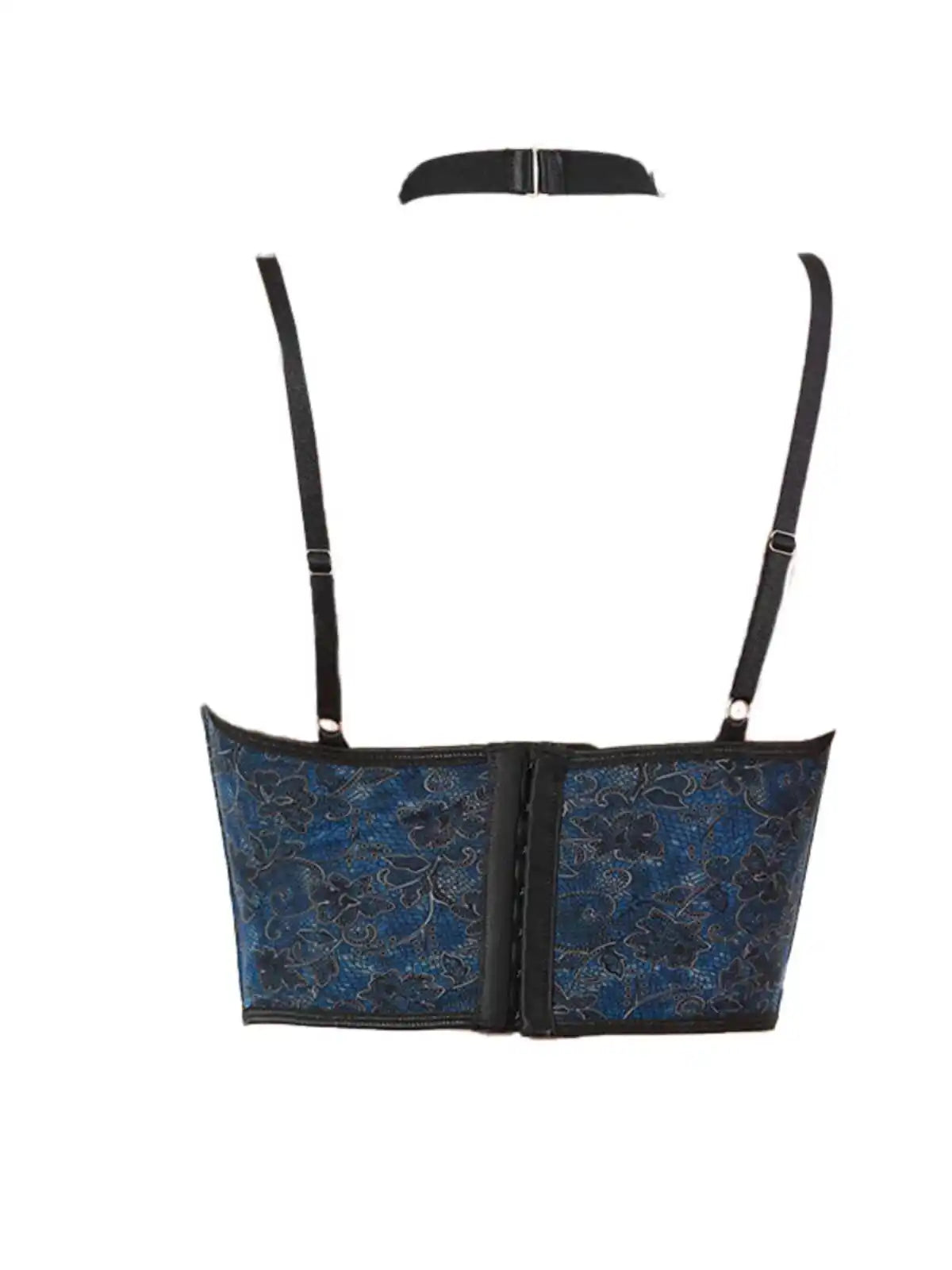 Women Chain Camisole Black Crop Top