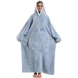 Apple Winter Flannel Hooded Blanket
