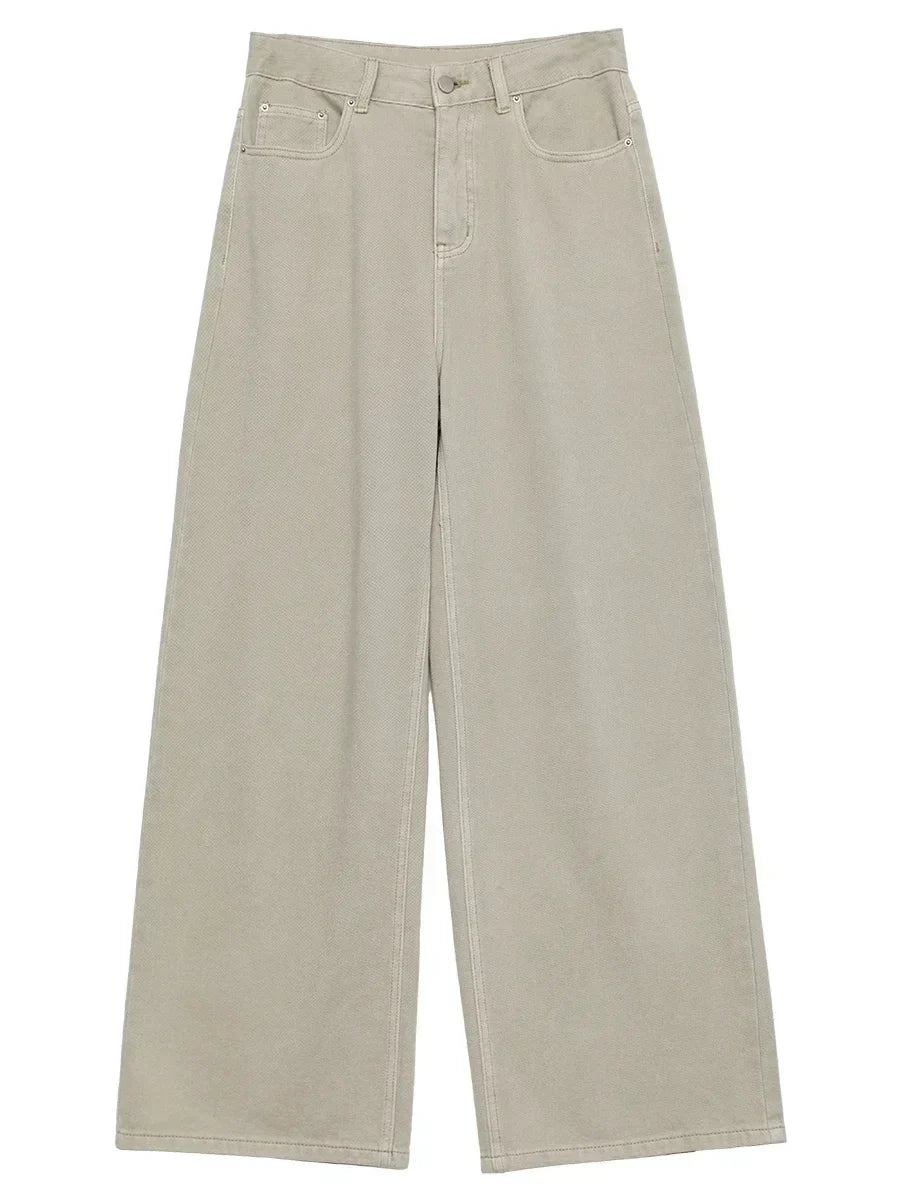 Corporate Girl High Waist Khaki Pants