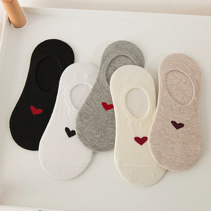 Spring Summer Cotton Color Short Ankle Socks