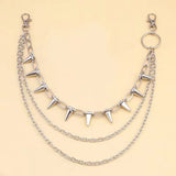 Spike Rivet Chain For Pants