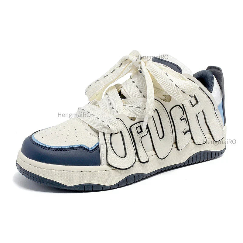 Y2K Punk Skater Letters Sneakers