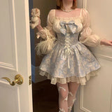 Coquette Bow Princess Mini Dress