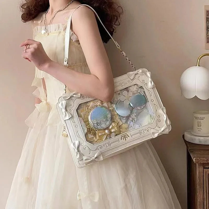Y2k Transparent Sweet Design Cross Bag