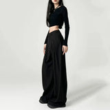 Corporate Girl High Waist Baggy Pants