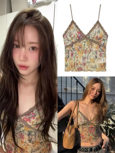 Fairy Grunge Frilled Lace Top