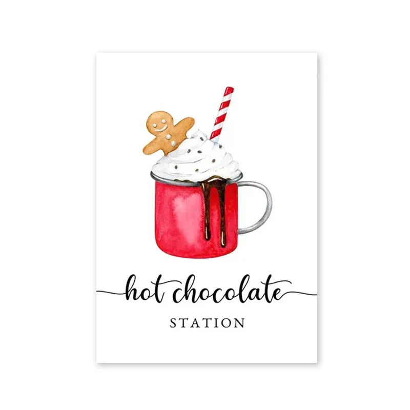 Merry Christmas Cartoon Santa Poster