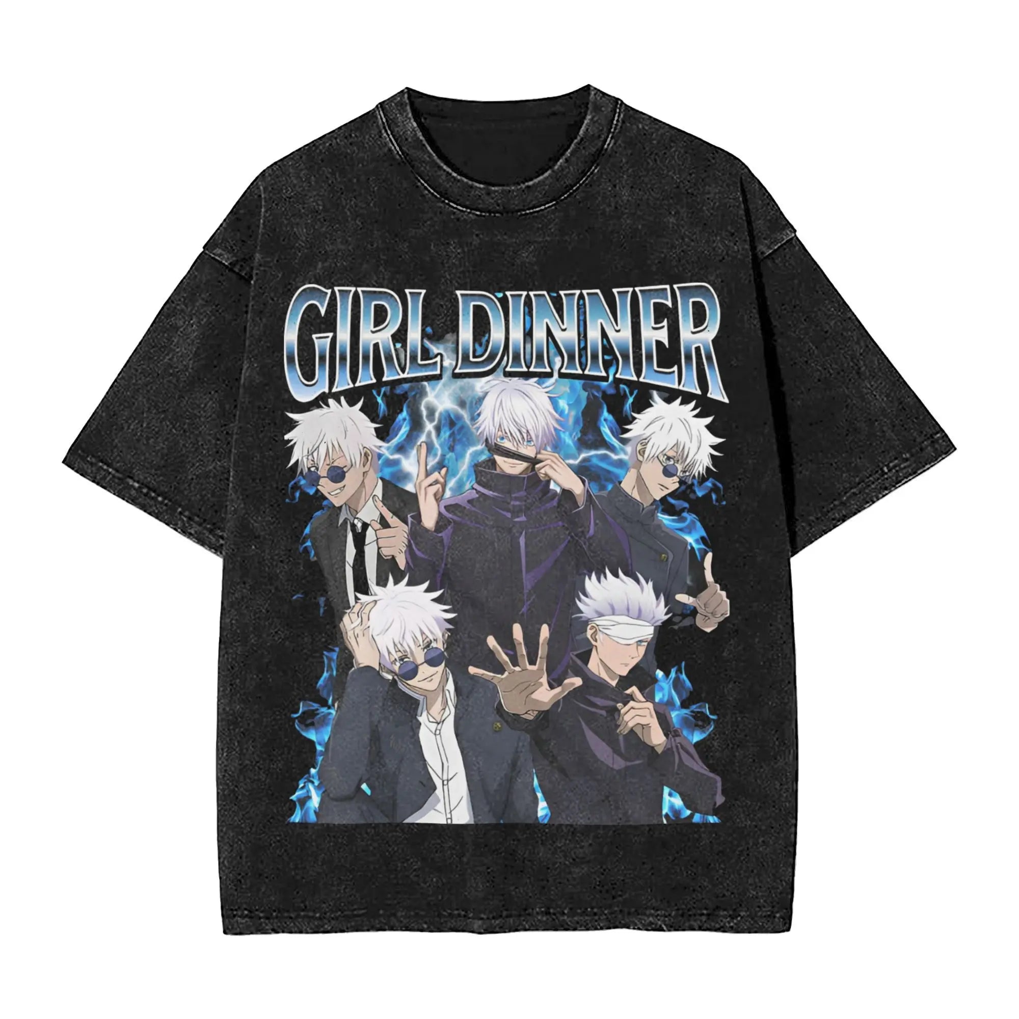 Anime Print Girl Dinner T-shirt