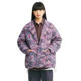 Chaqueta acolchada con estampado de camuflaje
