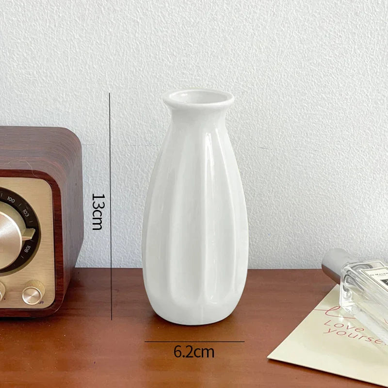 Minimalist Aesthetic Pastel Flower Vintage Vase