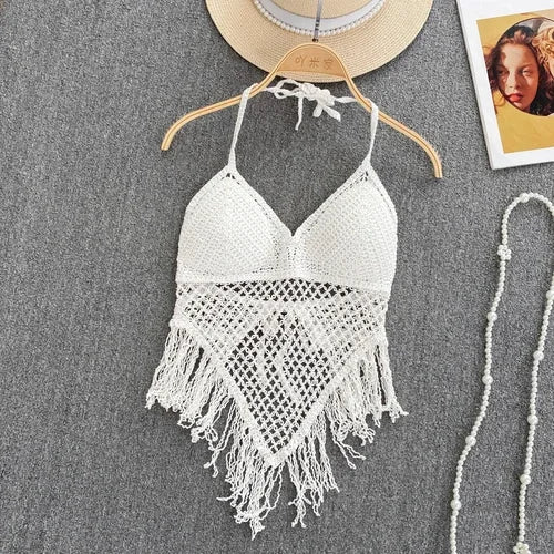 Camisetas de punto y tops estilo bohemio para mujer
