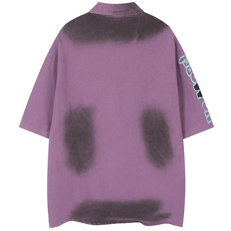 Vintage Spray Painted Dirty Letter T-Shirt