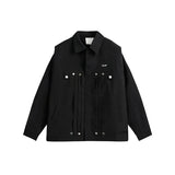 Boxy Fit Pocket Varsity Jacket