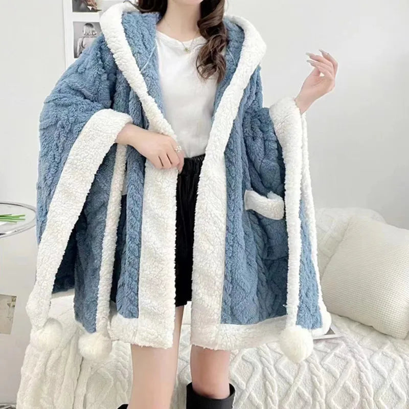 Shawl Household Blanket Hooded