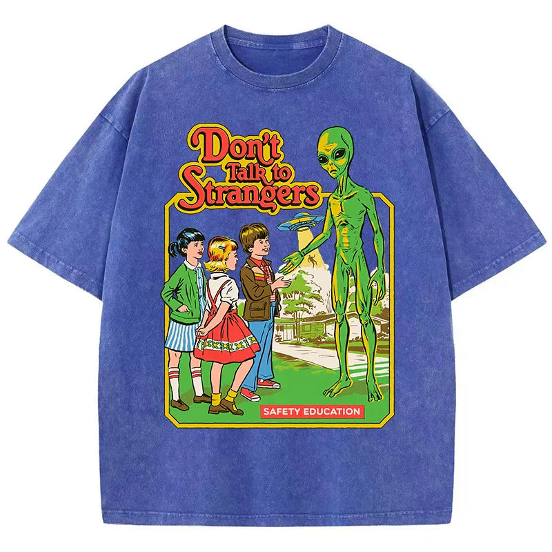 Alien Cartoon Casual T-shirt