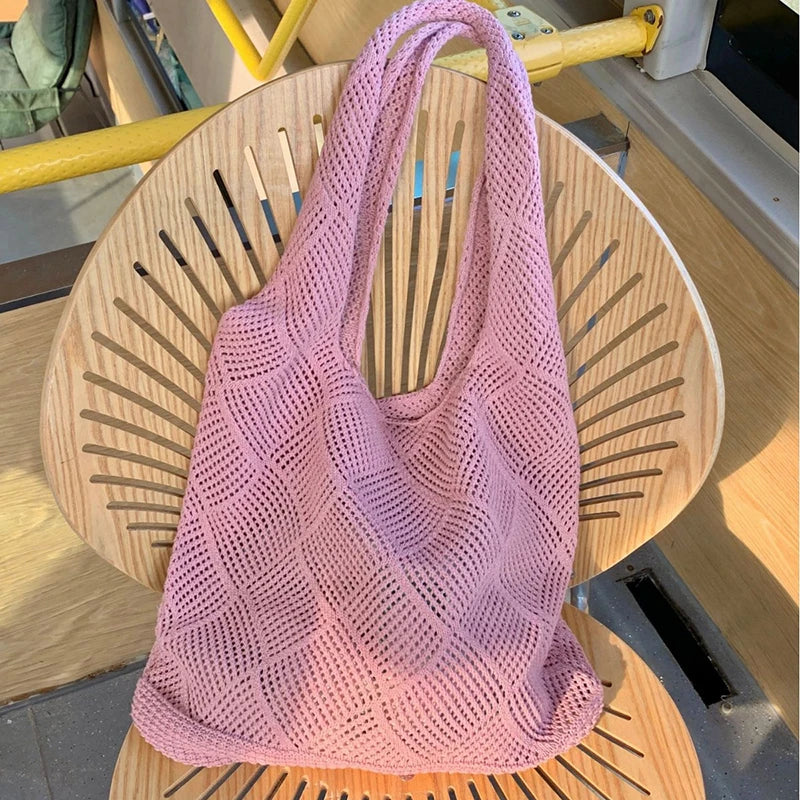 Retro Handgefertigte Häkeltasche für Damen