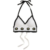Handmade Knitted Boho Beach Camisoles Crochet Bikini