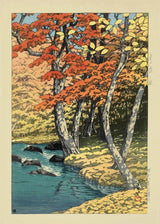 Tree-lined Road Asian Prints