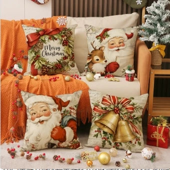 Vintage Christmas Pillow Covers