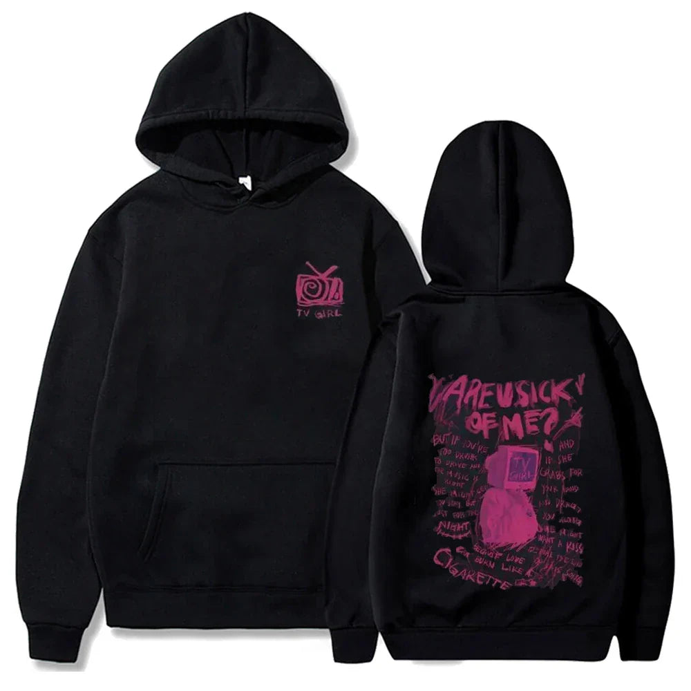 Retro TV Girl Musikalbum Hoodie