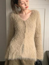 Cozy Long Sleeve Fuzzy Cardigan
