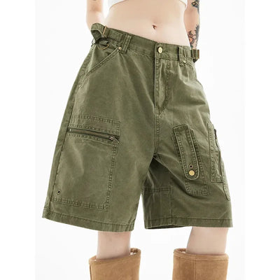 Y2K Green Cargo Shorts