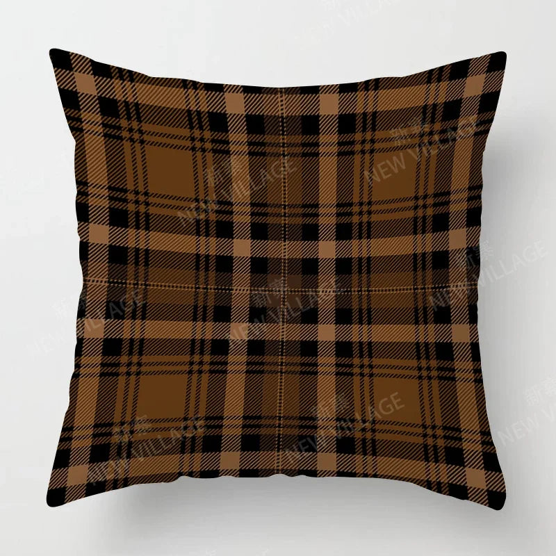 Simple Checkered Pillowcase