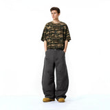 Vintage Distressed Gray Cargo Pants