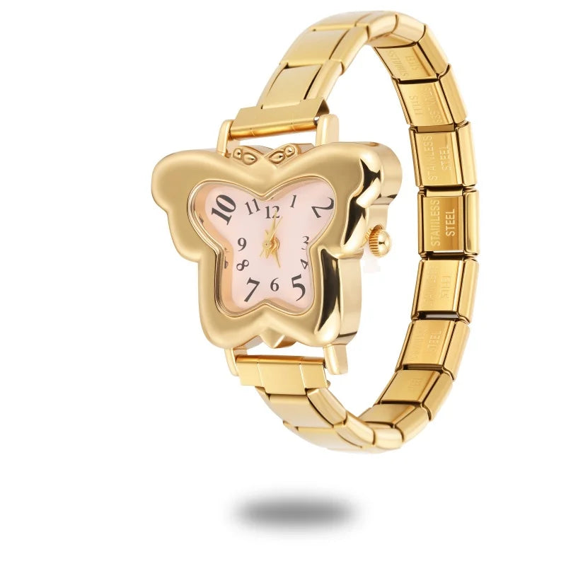 Italian Stainless Butterfly Watch