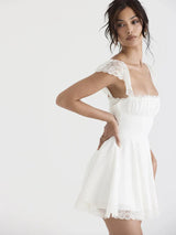 A Line Soft Girl Mini Dress
