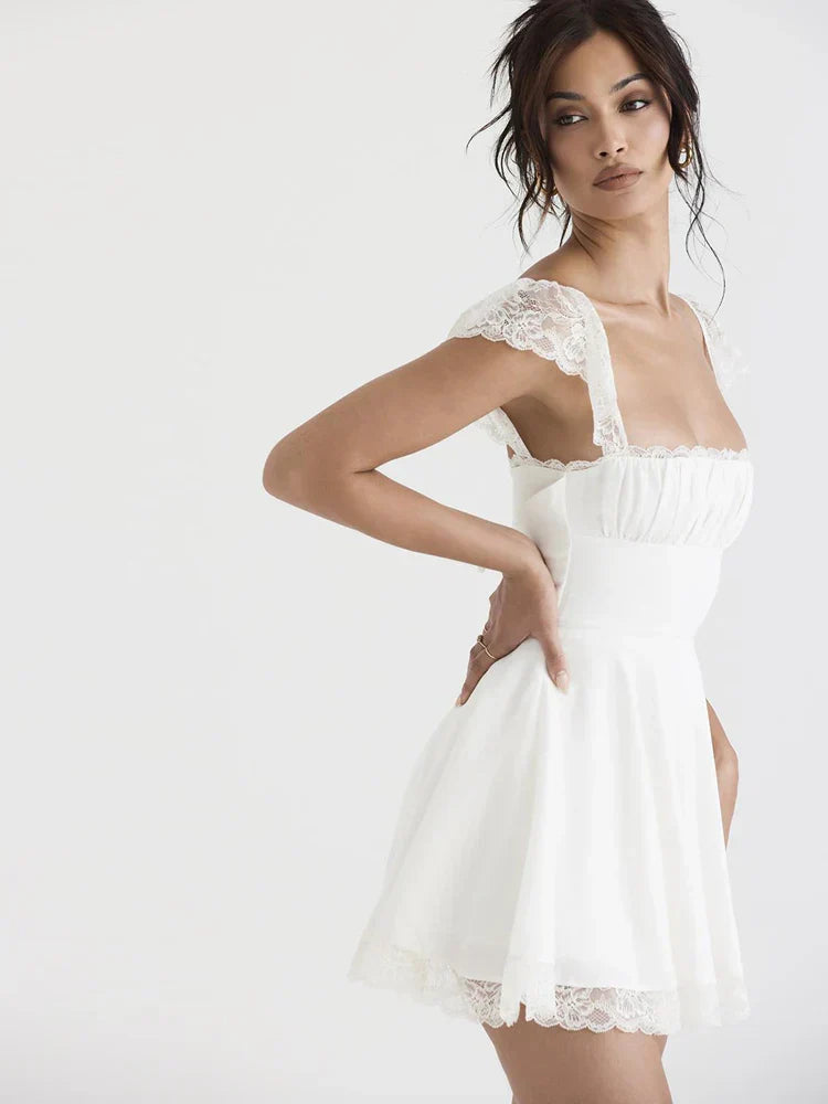 A Line Soft Girl Mini Dress