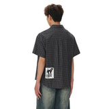Casual Retro Graffiti Plaid Shirt