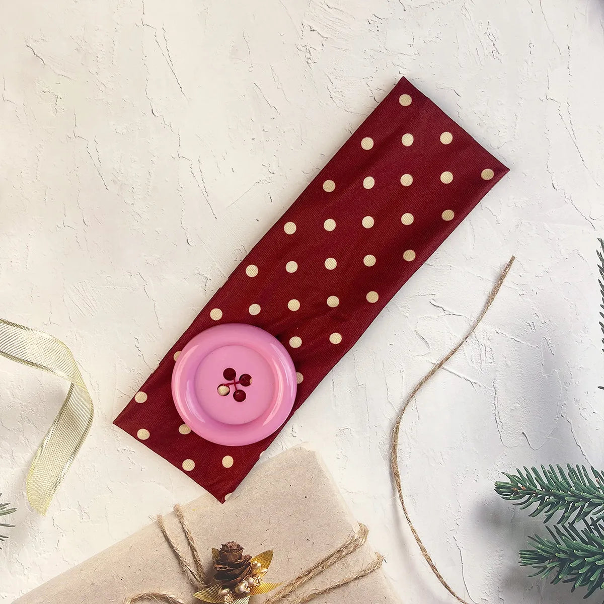 Kawaii Button Headband