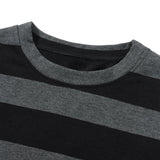 Y2K Gothic Gestreiftes Langarm-T-Shirt