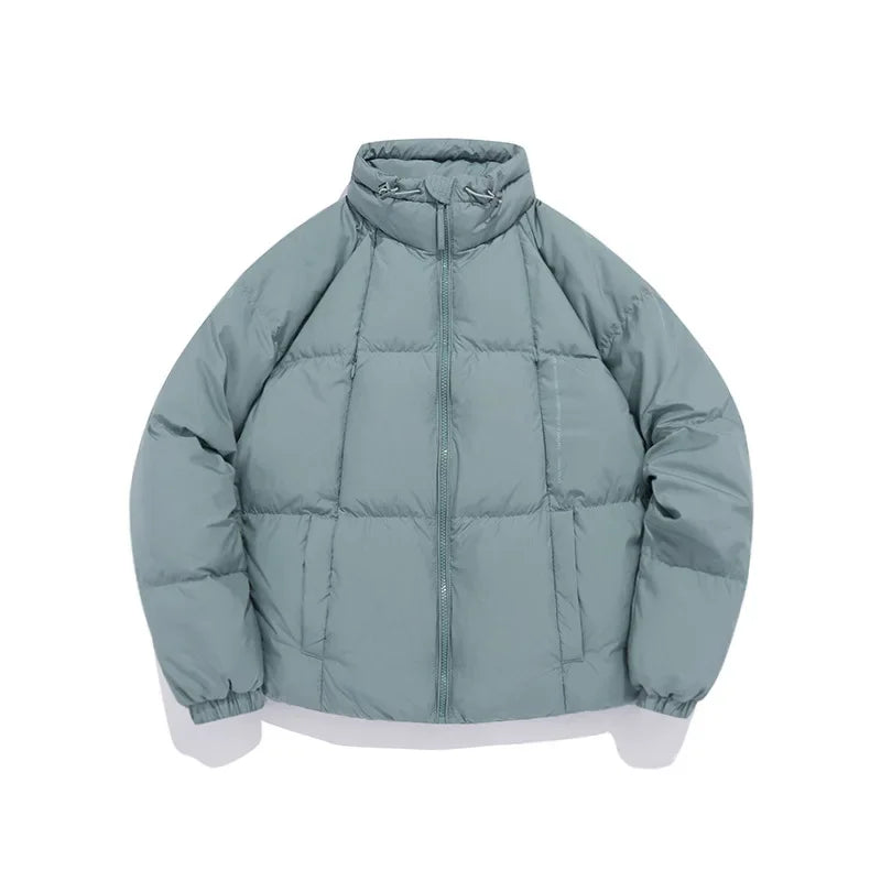 Waterproof Thicken Down Solid Color Puffer Jacket