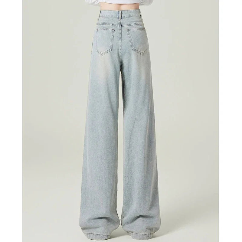 Warm Wide Leg Thermal Jeans
