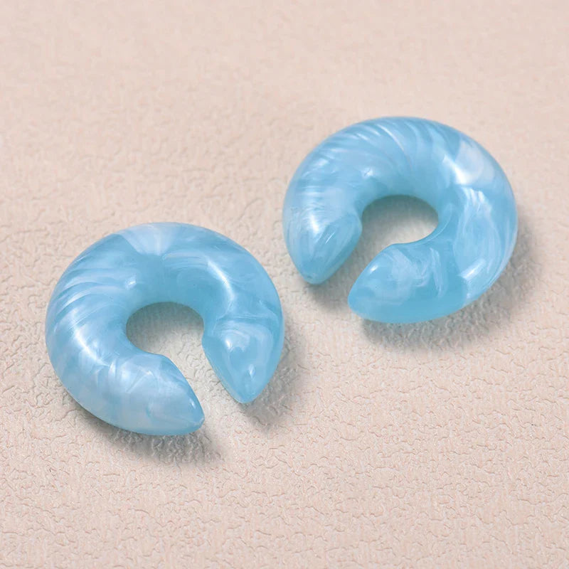 Fake Round Ear Clip Earrings